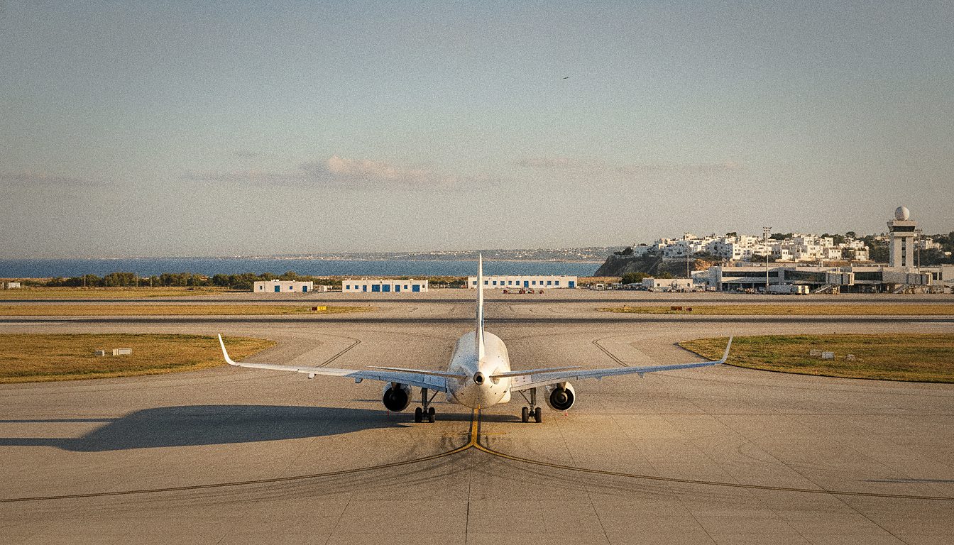 Avion sur le tarmac de l'Aéroport de Tunis-Carthage